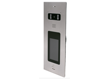 FLAT FLUSH MOUNT entrance panel, in inox, with 4,3" touch display FLAT FLUSH MOUNT entrance panel inox audio-video 4,3" touch display InfinitePlay