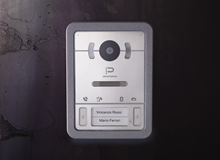 SMALL entrance panel inox audio-video 2 touch buttons