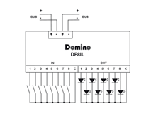 8 input 8 output LED Module