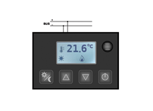 Module temperature display - Black