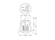 Ceiling presence detection sensor