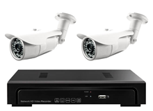 KIT NVR 4 channels HDD 2TB + 2pcs TI123.036A