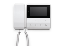 Indoor video door phone Pleats with handset - white