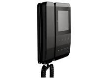 Indoor video door phone Pleats with handset - black